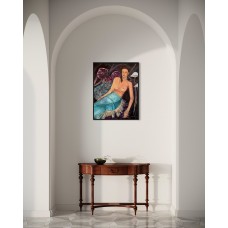 Alice in Wonderland, original oil painting on canvas, size 75*95 cm, modern painting